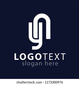 yn initial letter logo icon vector template