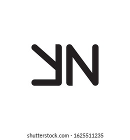 YN initial letter logo template vector icon design