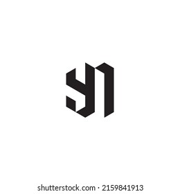 YN initial logo letters in high quality professional design that will print well across any print media