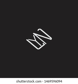 YN Initial Logo letters with rotate squere template