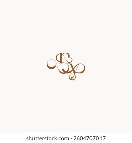 YN letter luxury minimalist logo design wedding initial concept caligraphic style monogram