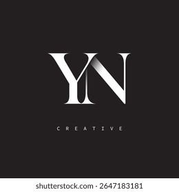 YN Monogram Logo Minimal Elegant Letter mark for Luxury, Fashion   Creative Brands	
