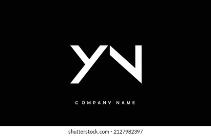 YN, NY Alphabets Letters Logo Monogram