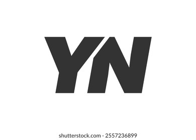 YN Techno Editable Font Logo For Corporate Branding. Bold, Futuristic Design With Unique Typographic Ideas. Minimal Custom Type And Dynamic Letter Variations For Promotion, Printing, And Book Titles