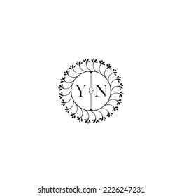 YN wedding concept floral in high quality professional design that will print well across any print media