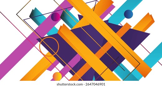Fondo Abstractas geométrico dinámico con Formas vibrantes