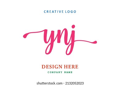 YNJ lettering logo is simple, easy to understand and authoritative