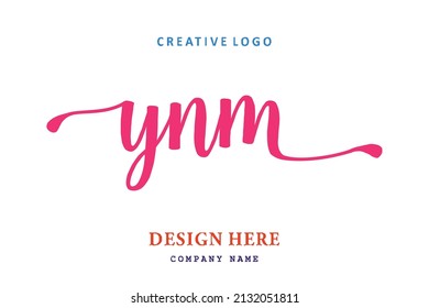 YNM lettering logo is simple, easy to understand and authoritative