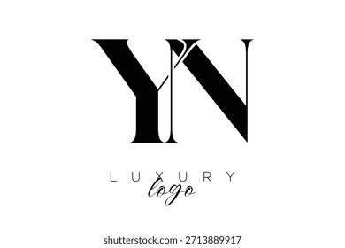 Sí, sí
  Logotipo de la tipografía del monograma de la letra de Serif para la identidad elegante de la marca de Premium