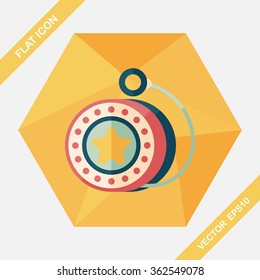 yo yo flat icon with long shadow,eps 10