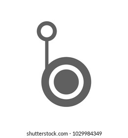 Yo yo icon in trendy flat style isolated on white background. Symbol for your web site design, logo, app, UI. Vector illustration, EPS