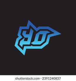 YO initial inspiration logo design esport and gaming clan ideas