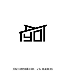 YO Initial Letter in Real Estate Logo concept.eps YO Initial Letter in Real Estate Logo concept