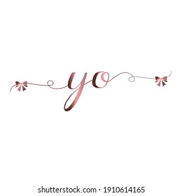 YO Initial logo handwriting modern luxury fashion