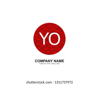 YO initial logo template vector