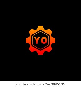 YO Iniciais Tech Logo Vetor Art Ícones e Gráficos