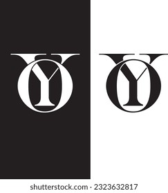 YO letter logo most top letter logo