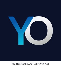 YO Letter Logo Template Illustration Design.