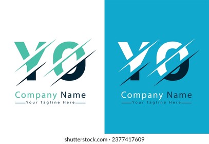 YO Letter Logo Vector Design Concept Elements