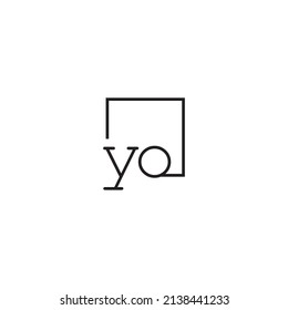 YO line concept logo in high quality professional design that will be best for your companies
