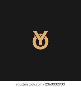 YO Logo Design Vector Template, Creative Letter YO Business Logo Vector Illustration,
