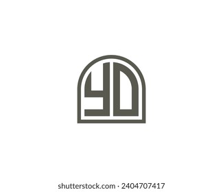 YO Logo design vector template