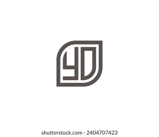 YO Logo design vector template