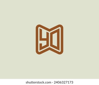 YO logo design vector template