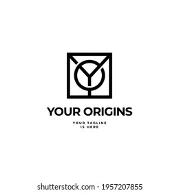 YO or OY letter monogram logo design concept. Vector illustration