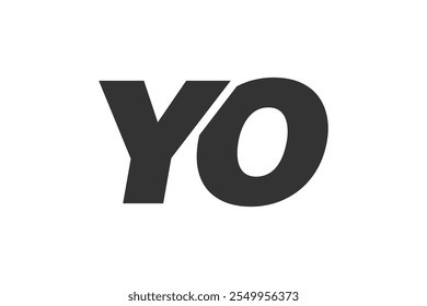 YO Techno Editable Font Logo For Corporate Branding. Bold, Futuristic Design With Unique Typographic Ideas. Minimal Custom Type And Dynamic Letter Variations For Promotion, Printing, And Book Titles