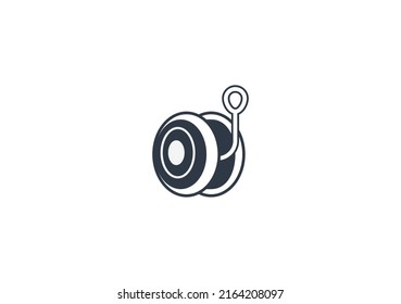 Yo Yo vector flat emoticon. Isolated Yoyo illustration. Yoyo icon