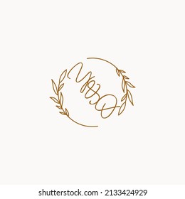 YO wedding initials logo design ideas