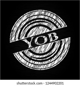 Yob with chalkboard texture