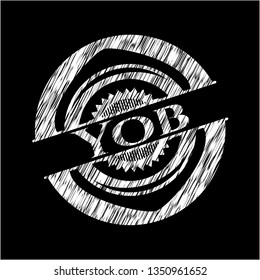 Yob on blackboard