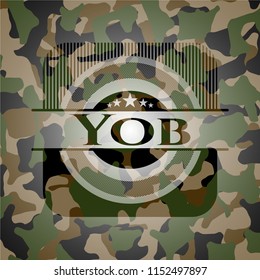 Yob on camouflage texture