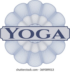 Rosette abstracto de yoga