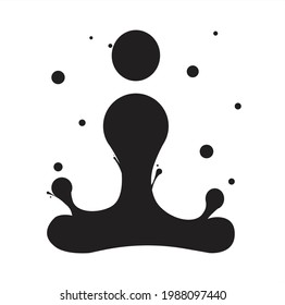 diseño de vector abstracto de yoga .. diseño de logotipo