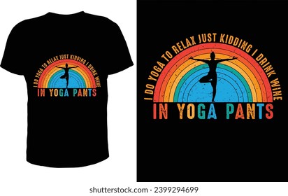 Yoga and Achieve T-shirt design 