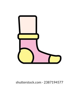 Yoga Ankle Icon Vector Illustration