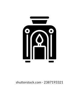 Ilustración de vectores de iconos rellenos de Aromatheraphy de Yoga