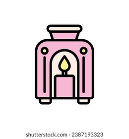 Yoga Aromatherapy Icon Vector Illustration