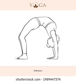 yoga asana poses with names vector illustration