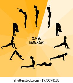 240 Sun Salutations Sequence Stock Vectors, Images & Vector Art ...