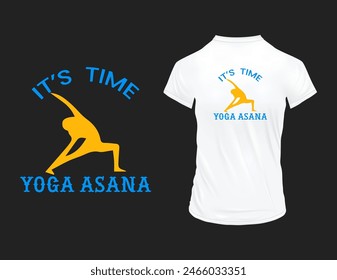 Yoga ashcan vector art t-shirt design