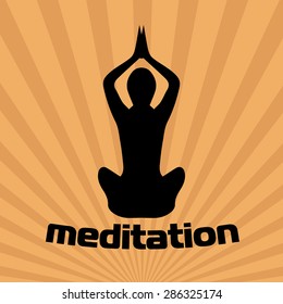 Yoga Astana lotus / Meditation / Sunset yoga background 
