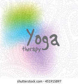 Yoga - Hintergrund mit Kopienraum