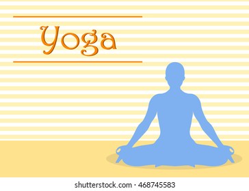 Yoga Background Vector.