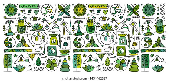 Yoga background for your design