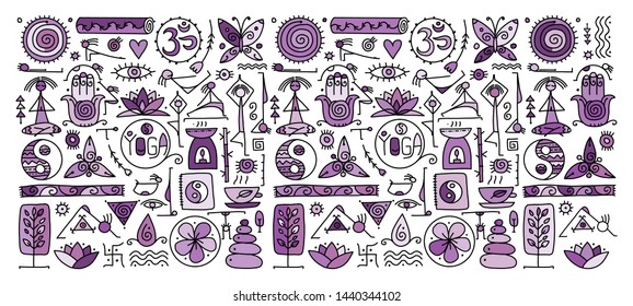 Yoga background for your design