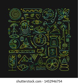 Yoga background for your design